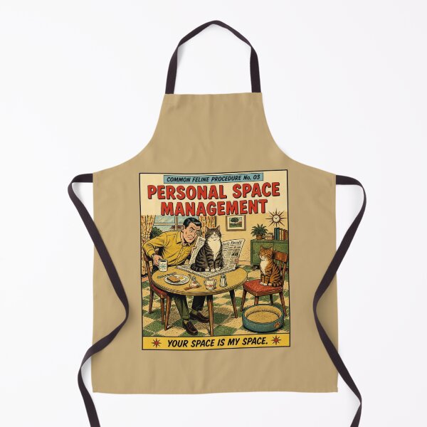 Item preview, Common Feline Procedure No. 03 – Personal Space Management | Funny Vintage Cat Comic designed and sold by Cavalier-org.
