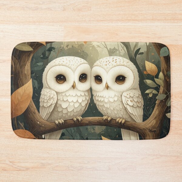 Item preview, Love White Owls designed and sold by WeaveSphere.