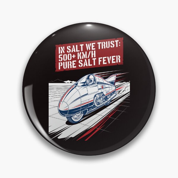 Item preview, Salt Flats Racing - Retro Streamliner Motorcycle Speed Graphic designed and sold by SplashTastic.