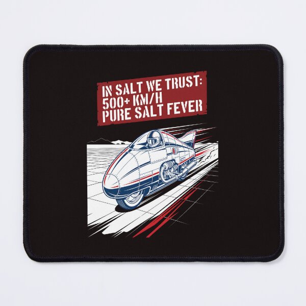 Item preview, Salt Flats Racing - Retro Streamliner Motorcycle Speed Graphic designed and sold by SplashTastic.