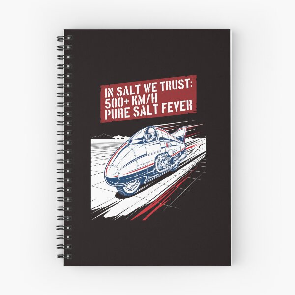 Item preview, Salt Flats Racing - Retro Streamliner Motorcycle Speed Graphic designed and sold by SplashTastic.