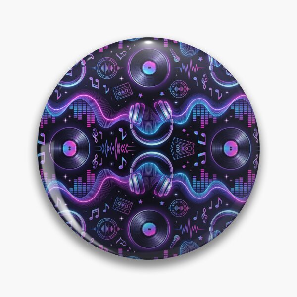 Item preview, Neon Music Wave | Abstract Sound Wave Seamless Pattern | Modern Music Aesthetic designed and sold by AP Digi Store.
