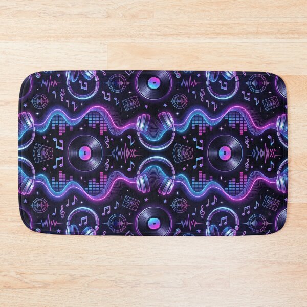 Item preview, Neon Music Wave | Abstract Sound Wave Seamless Pattern | Modern Music Aesthetic designed and sold by AP Digi Store.