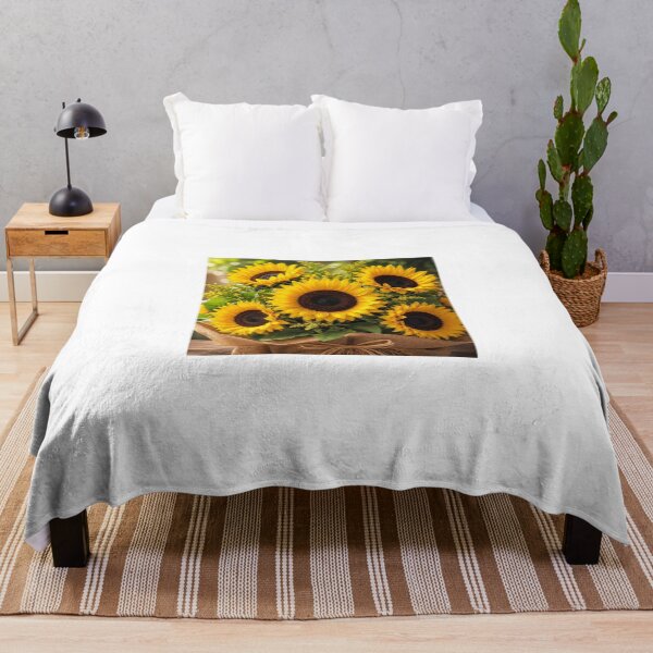 Item preview, Bright Sunflower Bouquet with Yellow Flowers designed and sold by ThilankaDesign.