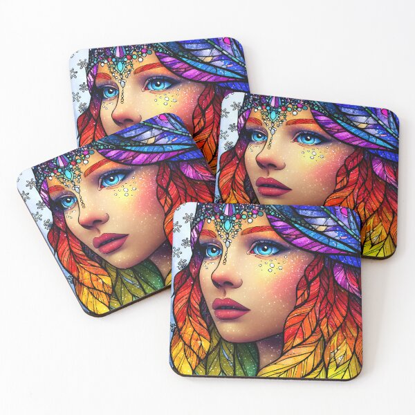 Item preview, Vibrant Abstract Portrait with Colorful Hair Design designed and sold by Artessie.
