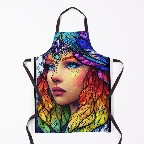 Item preview, Vibrant Abstract Portrait with Colorful Hair Design designed and sold by Artessie.