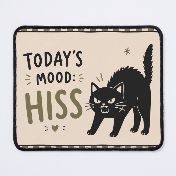 Item preview, Funny Hissing Cat Art designed and sold by Studio pod Burom.