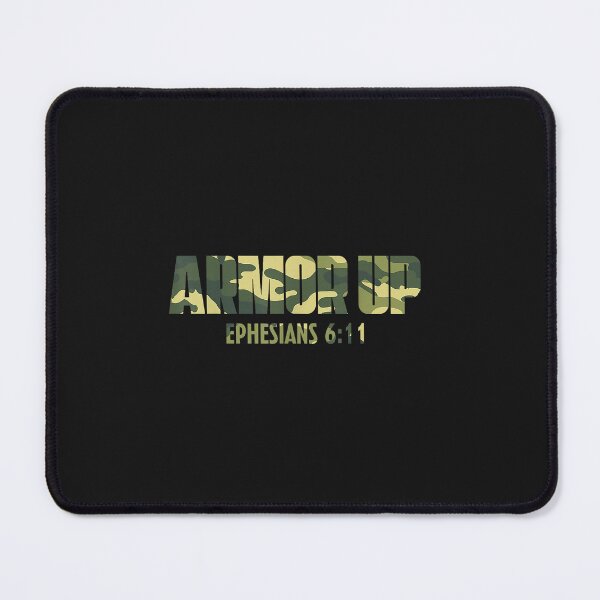 Item preview, Armor Up Ephesians Christian Men Camo Scripture Gym Workout designed and sold by FrankIsabel.