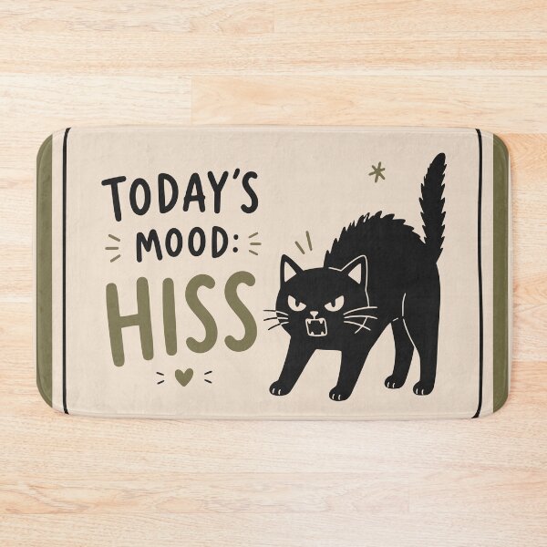Item preview, Funny Hissing Cat Art designed and sold by Studio pod Burom.