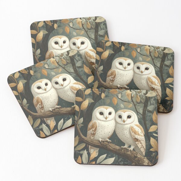 Item preview, Love White Owls 2 designed and sold by WeaveSphere.