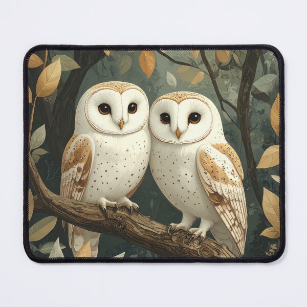 Item preview, Love White Owls 2 designed and sold by WeaveSphere.