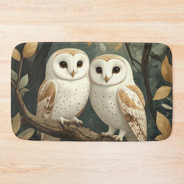 Item preview, Love White Owls 2 designed and sold by WeaveSphere.