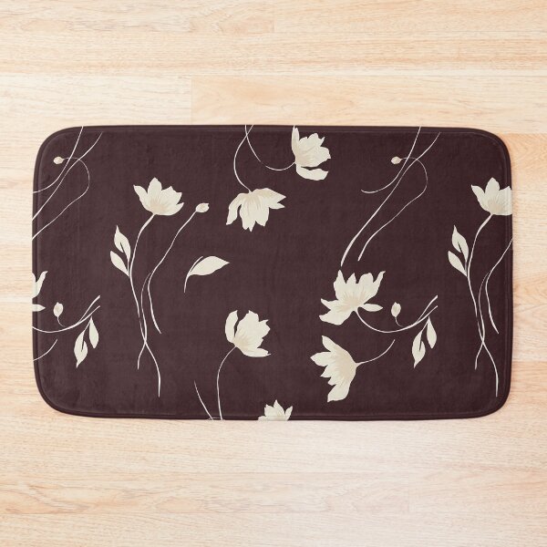 Item preview, Burgundy Minimalist Wildflower Pattern designed and sold by Aniko Tulipan.