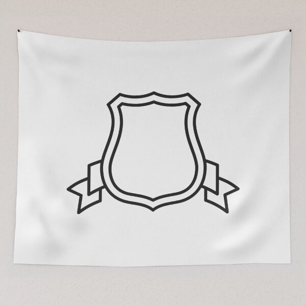 Item preview, Vintage Shield Banner Blank Crest Emblem designed and sold by VectorForge Studio.