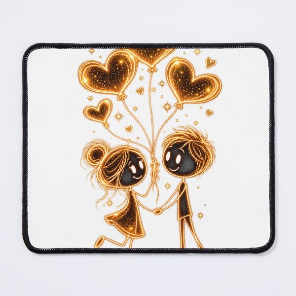 Item preview, Love Is in the Air | Glowing Heart Balloons designed and sold by CalmMandala.