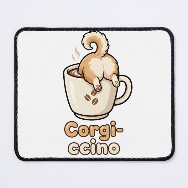 Item preview, Corgi-cino – Cute Corgi Coffee Lover Pun designed and sold by Kayshies8120.