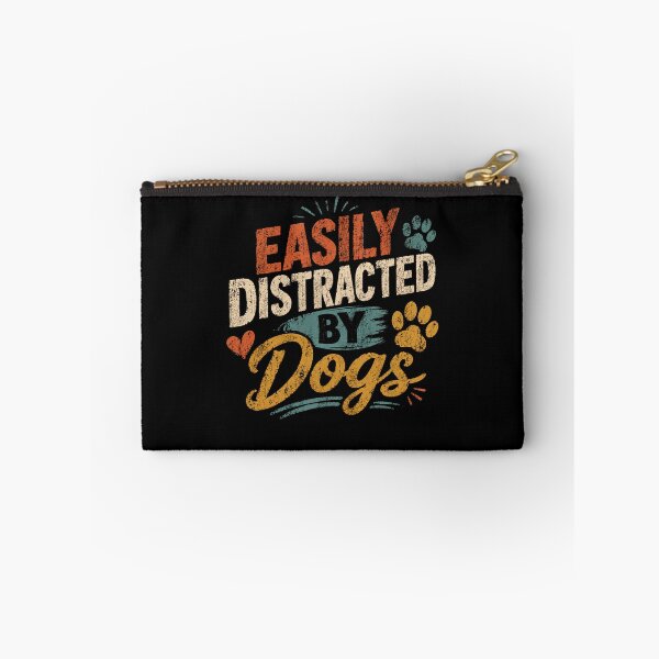 Item preview, Easily Distracted By Dogs Dog Lover Pet Owner Canine Fan designed and sold by HumansStuck12.