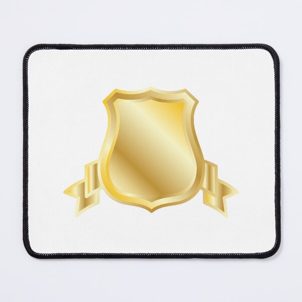 Item preview, Golden Shield Crest Blank Emblem Luxury Heraldic Badge designed and sold by VectorForge Studio.
