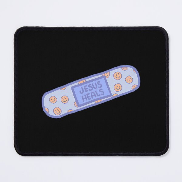 Item preview, Blue Jesus Heals Plaster Smiley Face Christian designed and sold by sk-yhendrick.