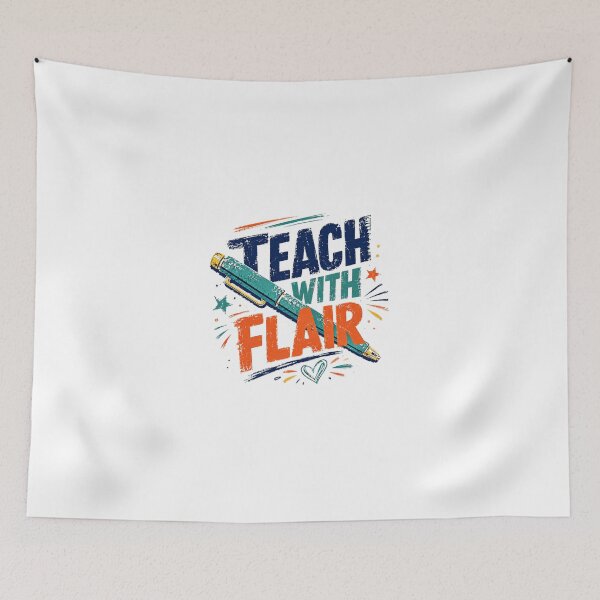 Item preview, Teach With Flair Teacher Educator Teaching Profession designed and sold by JonesFlora2025.