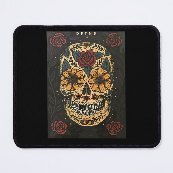 Item preview, Floral Sugar Skull DFTNS Poster designed and sold by AutomatedArtist.