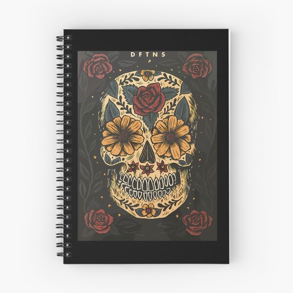 Item preview, Floral Sugar Skull DFTNS Poster designed and sold by AutomatedArtist.