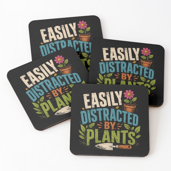 Item preview, Easily Distracted By Plants Gardener Plant Lover Hobby designed and sold by HumansStuck12.