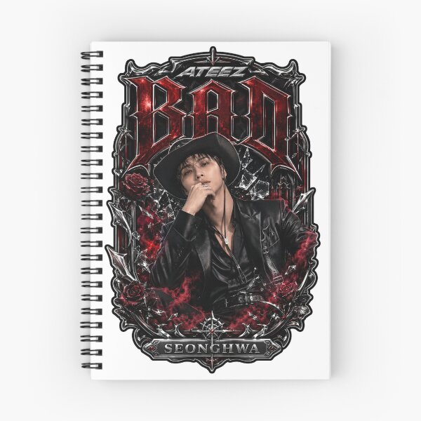 Item preview, ATEEZ Seonghwa BAD Song Antique Lace Frame Vintage Visual Fan Art designed and sold by Valeree Store.