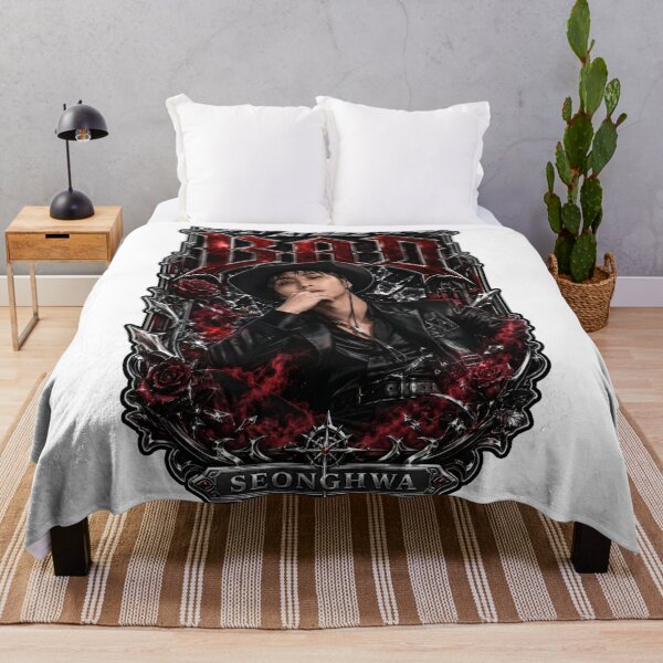 Item preview, ATEEZ Seonghwa BAD Song Antique Lace Frame Vintage Visual Fan Art designed and sold by Valeree Store.