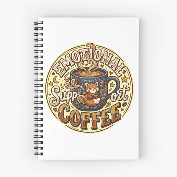 Item preview, Emotional Support Coffee Red Panda Cute Coffee Lover Cafe Animal designed and sold by LOVEARTDESIGN.