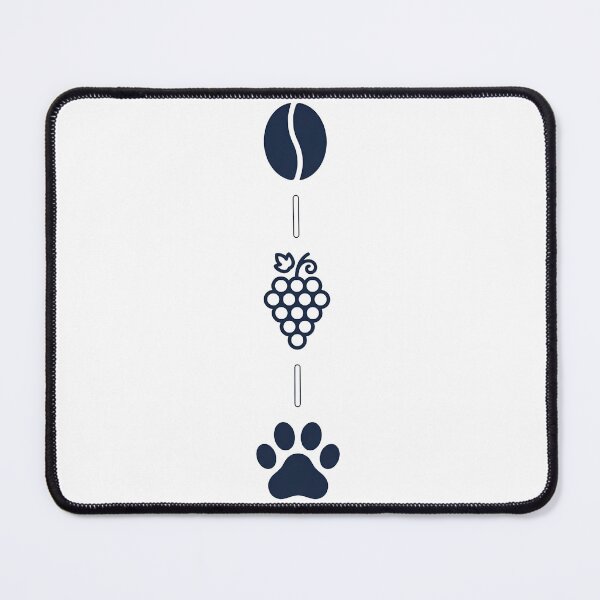 Item preview, Coffee Wine & Paw Prints – Pet Lover Coffee Wine Design designed and sold by Kayshies8120.