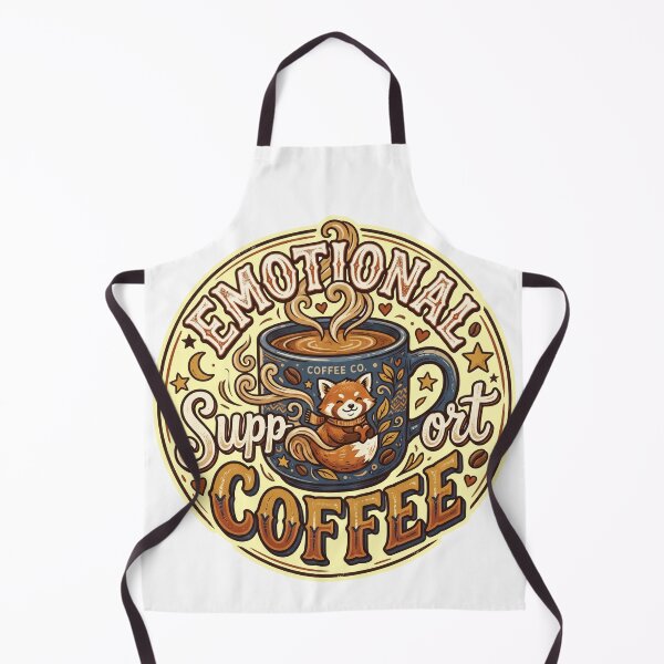Item preview, Emotional Support Coffee Red Panda Cute Coffee Lover Cafe Animal designed and sold by LOVEARTDESIGN.