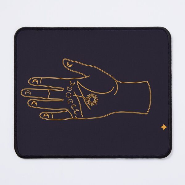 Item preview, Mystic Palmistry Hand Line Art Celestial Magic designed and sold by Joshbrowny.