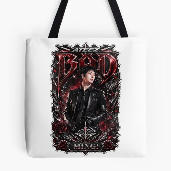 Item preview, Classic Silver Accent Mingi ATEEZ BAD Track Vintage Streetwear Graphic designed and sold by Valeree Store.