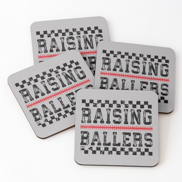 Item preview, Raising Ballers Funny Baseball Football Sports Mom Dad designed and sold by GreggRoss.
