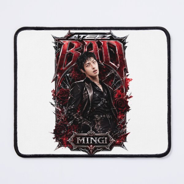 Item preview, ATEEZ Mingi BAD Song Antique Chains Vintage Leather Coat Fan Art designed and sold by Valeree Store.