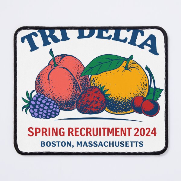 Item preview, Tri Delta Fruit Spring Recruitment Poster designed and sold by Matinez Pink.