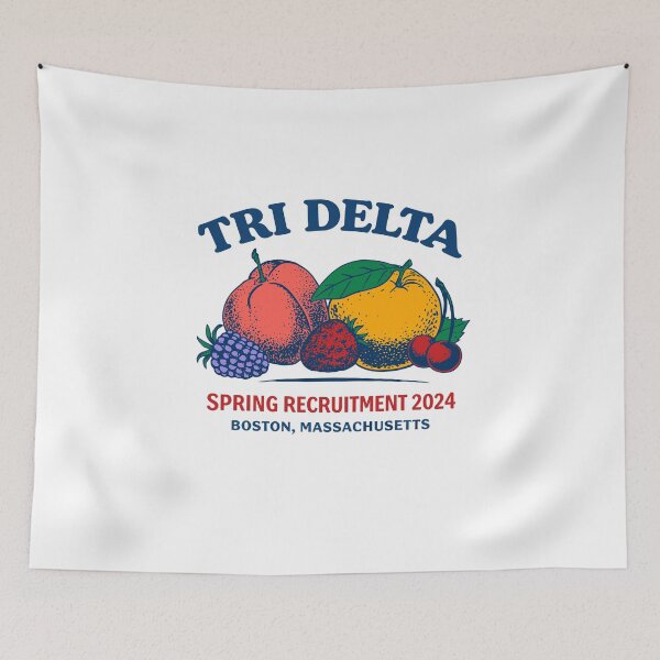 Item preview, Tri Delta Fruit Spring Recruitment Poster designed and sold by Matinez Pink.