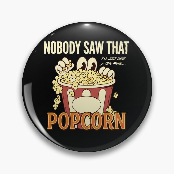 Item preview, Nobody Saw That Sneaky Popcorn Retro Movie Night Humor Classic T-Shirt designed and sold by pawsome purrfect.