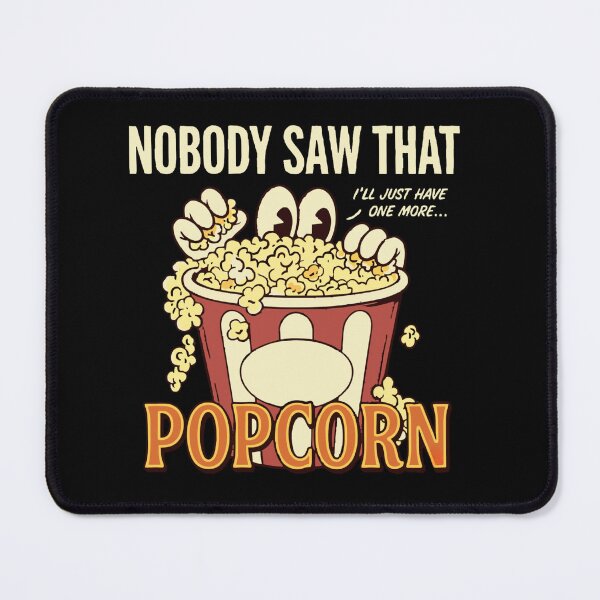 Item preview, Nobody Saw That Sneaky Popcorn Retro Movie Night Humor Classic T-Shirt designed and sold by pawsome purrfect.
