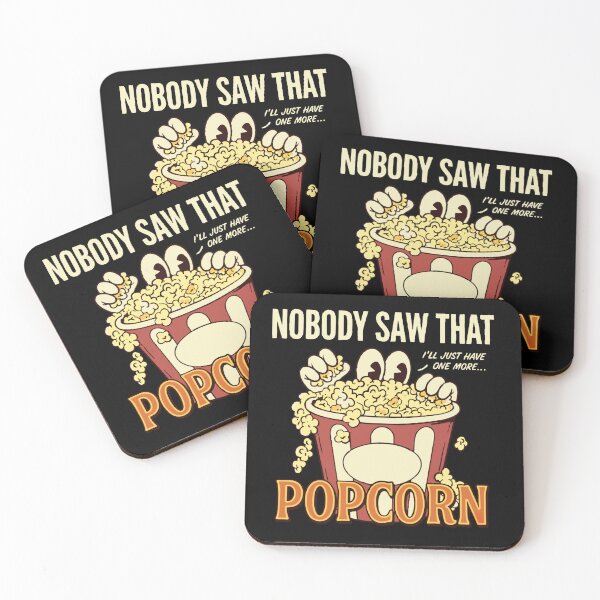 Item preview, Nobody Saw That Sneaky Popcorn Retro Movie Night Humor Classic T-Shirt designed and sold by pawsome purrfect.