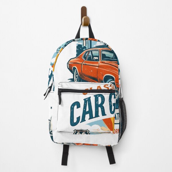 Item preview, Classic Muscle Car Garage Route 66 Poster designed and sold by Matinez Pink.