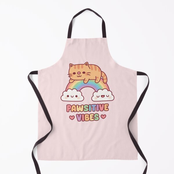 Item preview, Cute Tabby Cat On The Rainbow Pawsitive Vibes designed and sold by rustydoodle.