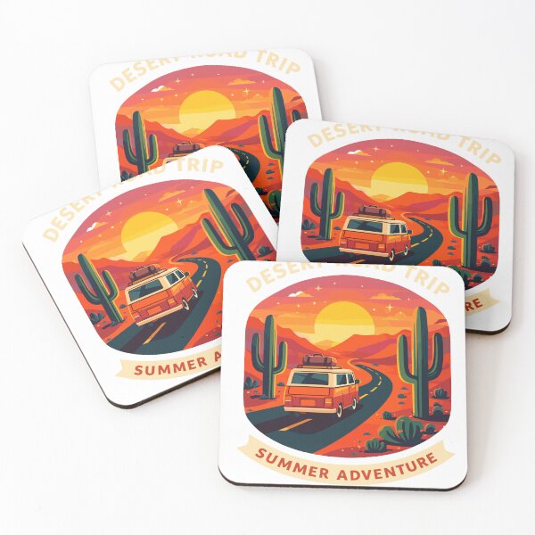 Item preview, Desert Road Trip Camper Van Poster designed and sold by Matinez Pink.