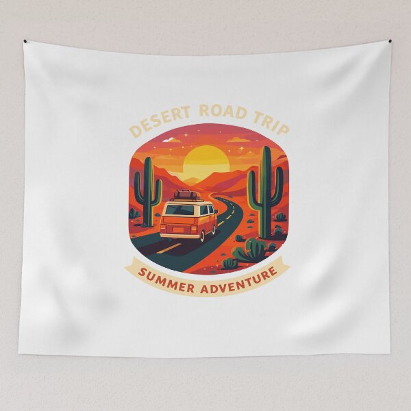 Item preview, Desert Road Trip Camper Van Poster designed and sold by Matinez Pink.
