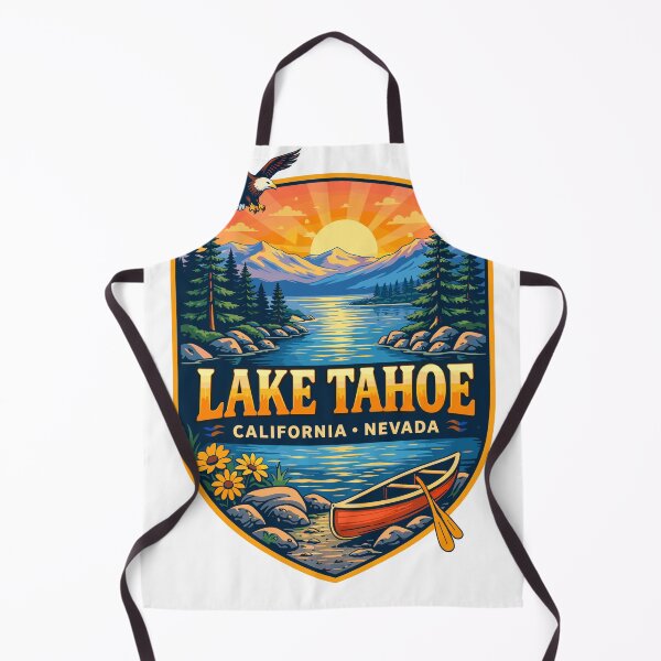 Item preview, Lake Tahoe California Nevada Canoe Poster designed and sold by Matinez Pink.