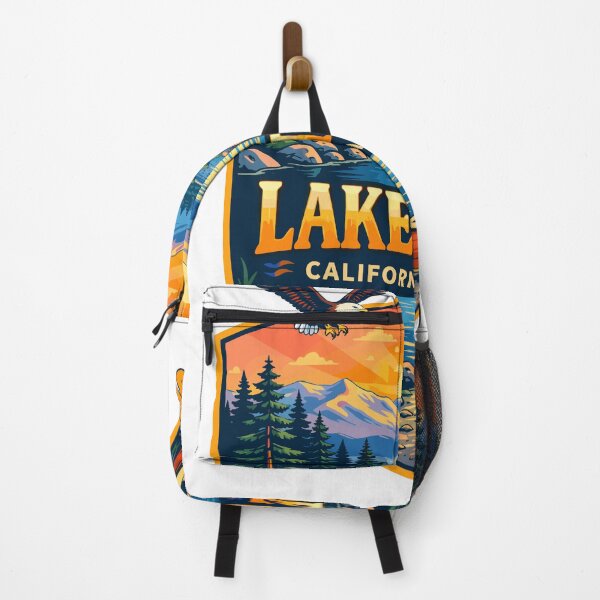 Item preview, Lake Tahoe California Nevada Canoe Poster designed and sold by Matinez Pink.