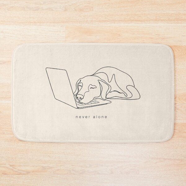 Item preview, Minimalist Doberman Line Art Velcro Dog Laptop designed and sold by Yellowriversss.