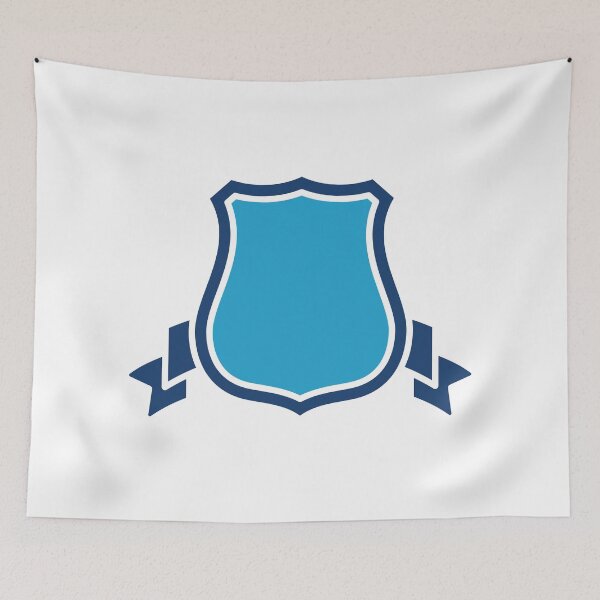 Item preview, Blue Shield Crest Blank Emblem Heraldic Badge designed and sold by VectorForge Studio.