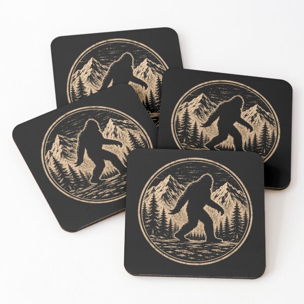 Item preview, Vintage Bigfoot Walking Wilderness Retro Mountain Forest designed and sold by Moizento.